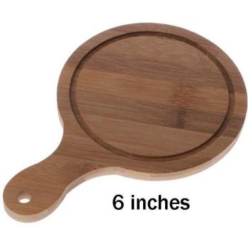 Mesa de Servicio de Madera Circular 4 Tamanos