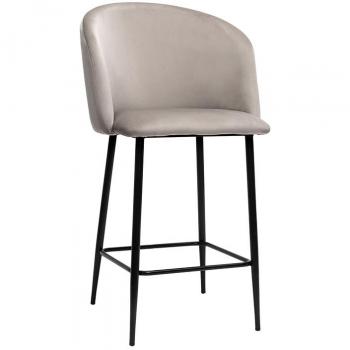 Sgabello design bar in velluto talpa VANITY