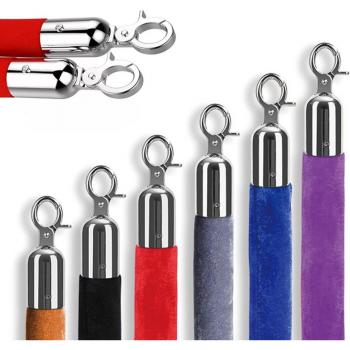 Cordón de Stanchion Terciopelo-Esponja Retráctil