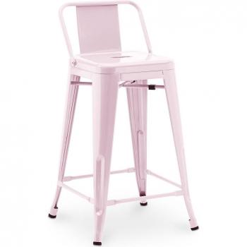 Sgabello Bar Pastel Pink 60 cm – Design Industriale