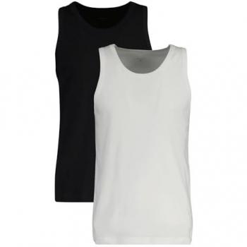 Gant Herren Tank Top 2er Pack schwarz/weiß