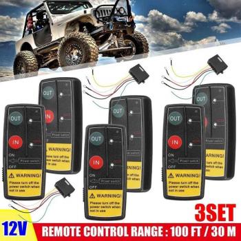 Universal 12V Wireless Winch Remote Control with Dual Handsets