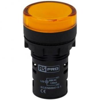 Luce di Sicurezza 230V Gialla Montaggio a Pannello