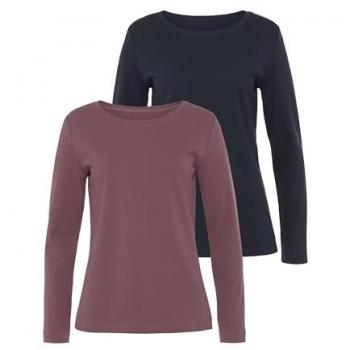 Vivance Langarmshirt »aus reiner Baumwolle«, leicht wärmende Interlock Qualität