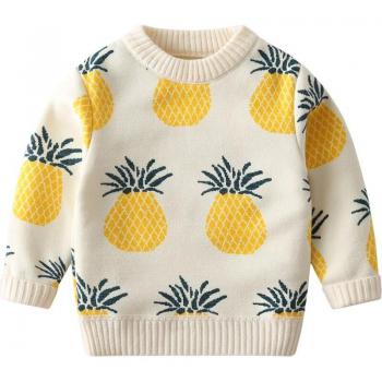 Thick Cotton Pineapple Pullover for Kids