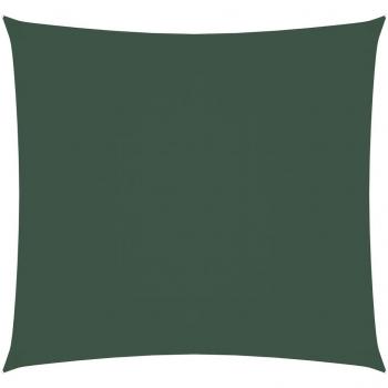 Voile d'ombrage carrée en tissu Oxford 3,6x3,6 m vert foncé
