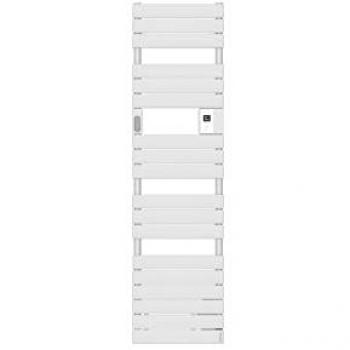 Radiateur sèche-serviettes électrique connecté ADELIS DIGITAL 1500 W étroit soufflerie blanc carat