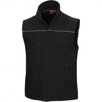 Nitras Softshell Arbeitsweste schwarz M