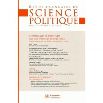 Revue française de science politique, Volume 60, N° 4 : Représentants et représentés