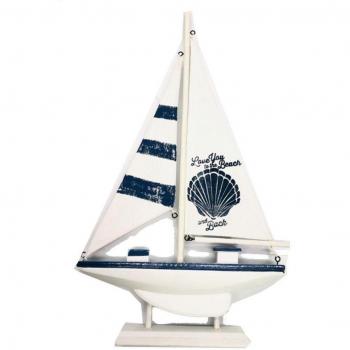 Rustic Wooden Sailboat Mounting