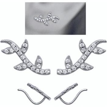 Brillantes Lily M7631 – Pendientes Sissi de plata ródio 14×7 mm