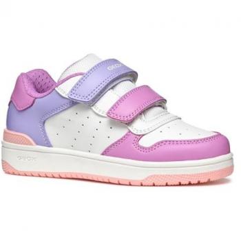 Geox J Washiba – Sneakers basses pour filles – blanc – taille 31
