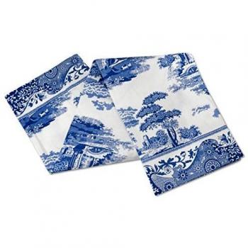 Portmeirion Pure Cotton Blue and White Housekeeping Towel