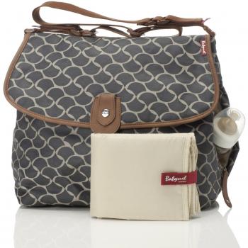 BabyMel Grey Elephant Wave Satchel