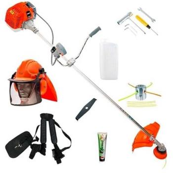 Sakawa Desbrozadora Barra Fija 28 mm – Incluye Disco, Cabezal Aluminio y Casco Forestal