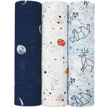 Pucktücher „Stargaze“ (Aden+Anais) – 3‑Pack