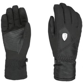Schwarzer Level Gloves Damen-Skihandschuh – Elegant und warm, Größe 8