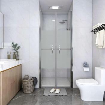 VidaXL Shower Door Half Frosted ESG 28x74.8