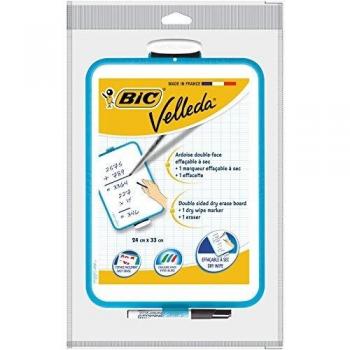 BIC Velleda Pizarra Blanca y Rotulador Negro