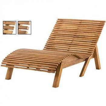 Schwungliege Elbe Square in Teakfarbe