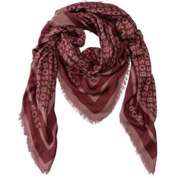 BOSS Modetuch „Laik“ – Feine Fransen, Mauve, 120 × 120 cm, Größe 1