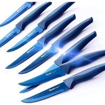 Set di Coltelli da Bistecca Wanbasion 8 pezzi in Acciaio Inox per Cucina