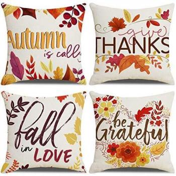 HarvestHeart 18x18 Sofa Pillow Cover