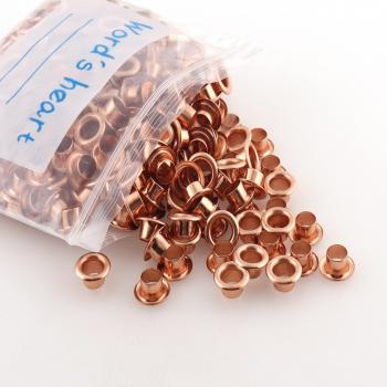 100pcs 6mm Rose Gold Grommet Eyelets for Sewing and Hardware