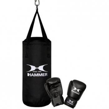 Finnlo Kids’ Black Nylon Boxing Set – One Size Unisex