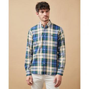 Altonadock Corte Slim con Cuadros Verdes