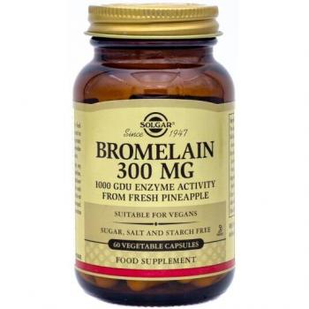 Solgar 300 mg Bromelina 60 capsule in vetro