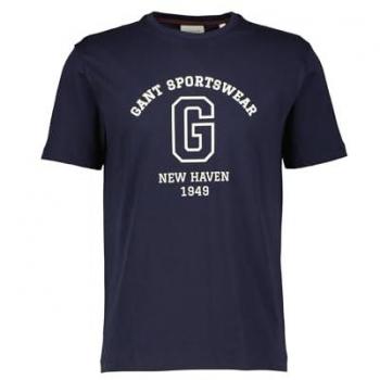 Tee Gant a maniche corte Evening Blue XL 2003310