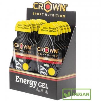 Crown Sport Nutrition Gel Énergie 12x40g Citron (Sans Caféine)