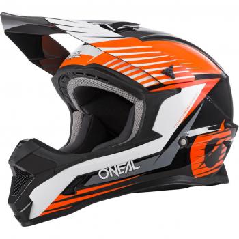 Oneal 1Series Stream V21 Herren-Motocrosshelm – Schwarz & Orange, 2XL