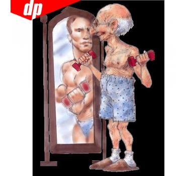 5D Diamantmosaik Alter Mann Vollrund 20X30