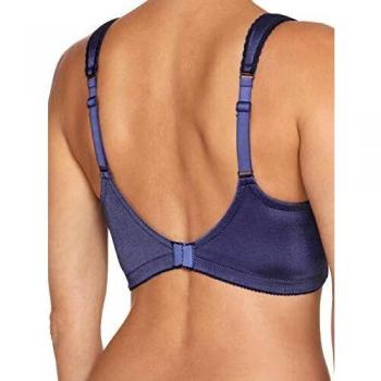 Harmonie‑BH (ohne Bügel) – Damen, 2X, Nachtblau, weicher Unterlegungsbereich