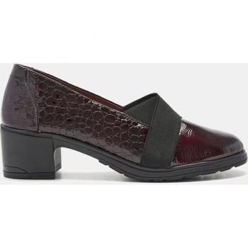 Zapatos de salón charol con tacón bloque 24 Horas