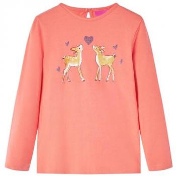 Maglietta Corallo per Bambini a Maniche Lunghe 116