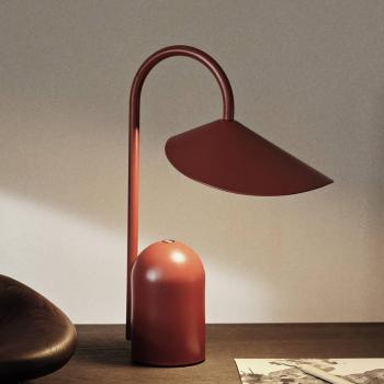 Lampada Arum LED rossa con dimmer