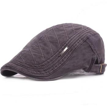 Men's Outdoor Cotton Berets with Embroidered Design