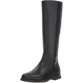 CAMPER Iman Women’s Black Smooth Leather & Cotton Boots – Size 41 (UK)