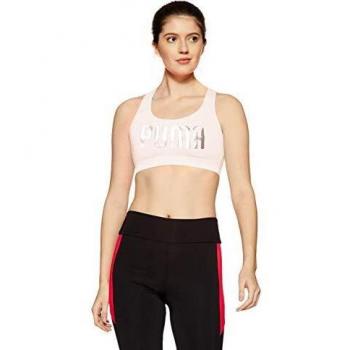 PUMA Damen PowerShape Forever LogoSport-BH, Perlenoptik, L