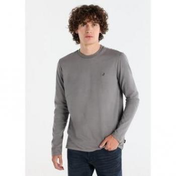 Camiseta Hombre Overdye Gris XXL – Lois Jeans Outlet