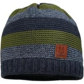 Maximo Beanie Streifenmuster carbonmeliert