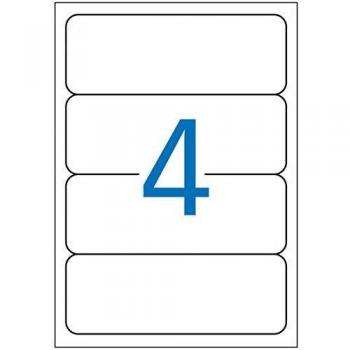 Etiquetas blancas para archivo 190,0 x 61,0 mm 25 hojas