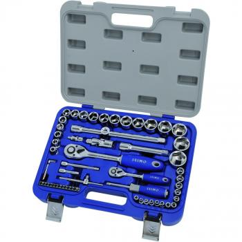 Irimo Ensemble de Douilles Hexagonales 1/4´´ 1/2´´ 8-32 Mm 4-13 Mm 58 Pièces
