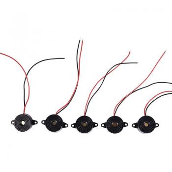 Ensemble d'Alarme Sonore 5 pcs 85dB 3-24V Noir