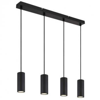 Black James Bar LED Pendant – 4‑pack GU10