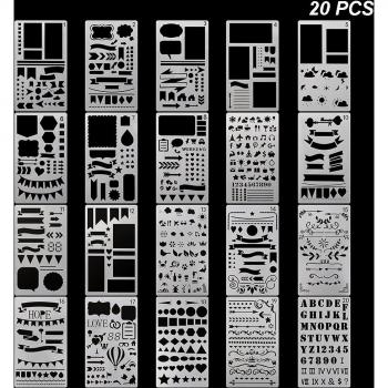 Plantilla de bricolaje para álbum de recortes, 20 Uds