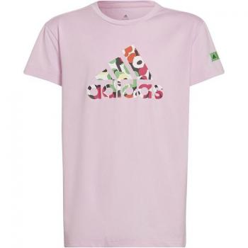 Rosa Kurzarm-T-Shirt für Kinder von Adidas X Marimekko